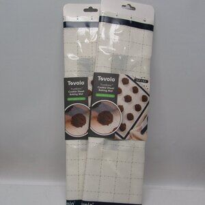 NEW! Set of 2 Tovolo Cookie Sheet & Baking Mats - 13.5" x 14.5"